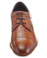 braune Leder Derby Schuhe von Daniel Hechter