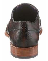 braune Leder Derby Schuhe von Daniel Hechter