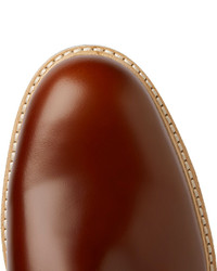 braune Leder Derby Schuhe von WANT Les Essentiels