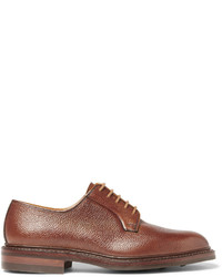 braune Leder Derby Schuhe