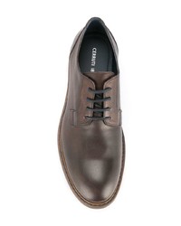 braune Leder Derby Schuhe von Cerruti 1881