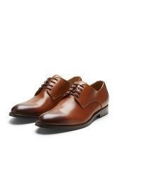 braune Leder Derby Schuhe von Digel
