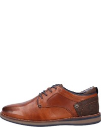 braune Leder Derby Schuhe von Dockers by Gerli