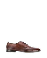 braune Leder Derby Schuhe von Doucal's