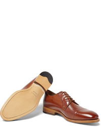 braune Leder Derby Schuhe von Paul Smith