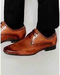 braune Leder Derby Schuhe von Frank Wright