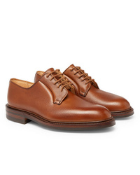 braune Leder Derby Schuhe von George Cleverley