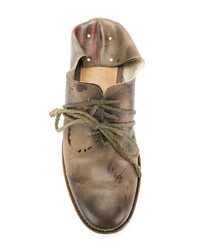 braune Leder Derby Schuhe von Cherevichkiotvichki
