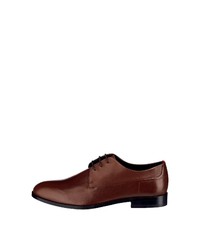 braune Leder Derby Schuhe von Hugo Boss