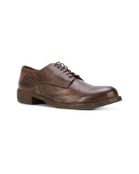 braune Leder Derby Schuhe von Officine Creative