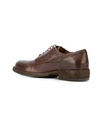 braune Leder Derby Schuhe von Officine Creative