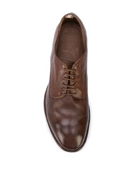 braune Leder Derby Schuhe von Officine Creative