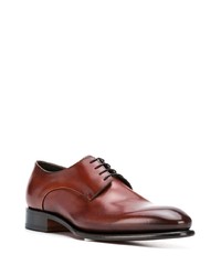 braune Leder Derby Schuhe von Santoni