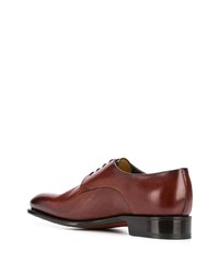 braune Leder Derby Schuhe von Santoni