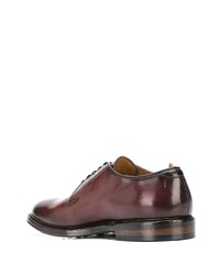 braune Leder Derby Schuhe von Officine Creative