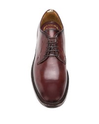 braune Leder Derby Schuhe von Officine Creative