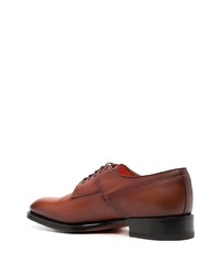 braune Leder Derby Schuhe von Santoni