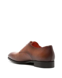 braune Leder Derby Schuhe von Santoni