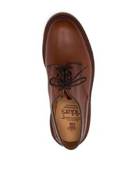 braune Leder Derby Schuhe von Tricker's