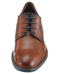 braune Leder Derby Schuhe von Lloyd