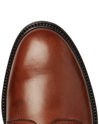 braune Leder Derby Schuhe von Mr P.