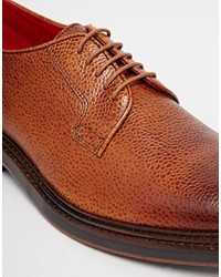braune Leder Derby Schuhe von Base London