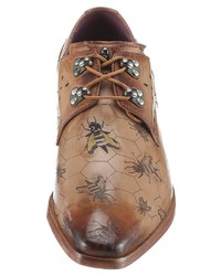 braune Leder Derby Schuhe von Melvin&Hamilton