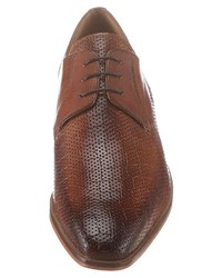 braune Leder Derby Schuhe von Melvin&Hamilton