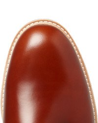 braune Leder Derby Schuhe von WANT Les Essentiels