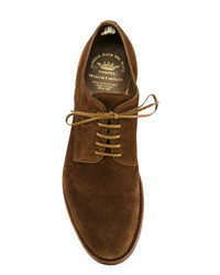 braune Leder Derby Schuhe von Officine Creative