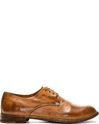 braune Leder Derby Schuhe von Officine Creative