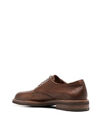 braune Leder Derby Schuhe von Brunello Cucinelli