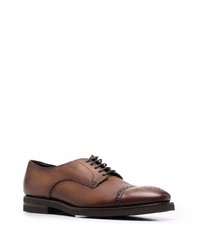 braune Leder Derby Schuhe von Henderson Baracco