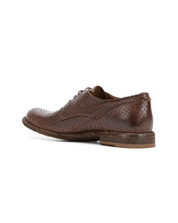 braune Leder Derby Schuhe von Officine Creative