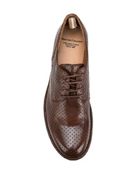 braune Leder Derby Schuhe von Officine Creative