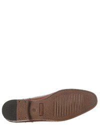 braune Leder Derby Schuhe von PETROLIO