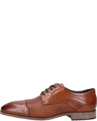 braune Leder Derby Schuhe von S.OLIVER RED LABEL