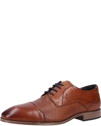 braune Leder Derby Schuhe von S.OLIVER RED LABEL