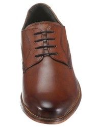 braune Leder Derby Schuhe von Salamander