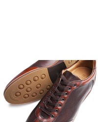 braune Leder Derby Schuhe von SHOEPASSION