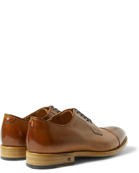 braune Leder Derby Schuhe von Paul Smith
