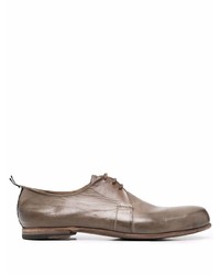 braune Leder Derby Schuhe von Silvano Sassetti