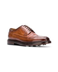 braune Leder Derby Schuhe von Officine Creative