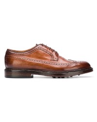 braune Leder Derby Schuhe von Officine Creative