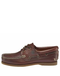 braune Leder Derby Schuhe von Timberland