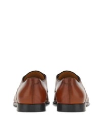 braune Leder Derby Schuhe von Ferragamo