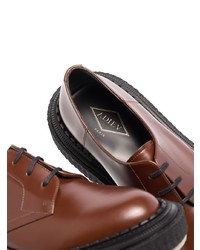 braune Leder Derby Schuhe von Adieu Paris