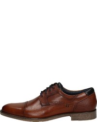 braune Leder Derby Schuhe von Venturini