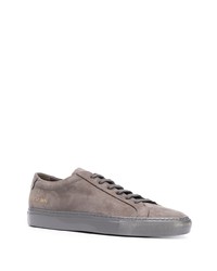 braune Leder niedrige Sneakers von Common Projects