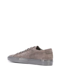 braune Leder niedrige Sneakers von Common Projects